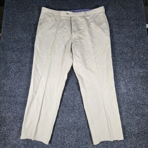 Peter Millar Crown Cool Linen Blend Chino Pants Beige Men's Size 42 Preppy Golf